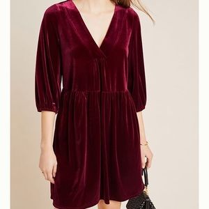 Anthropologie Amadi Greta Velvet Tunic